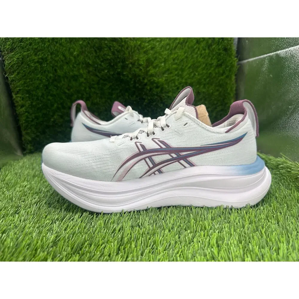 Asics Gel-Nimbus 28 1012B899 Athletic Sneaker Women's 8 Blue Knit Running Sports